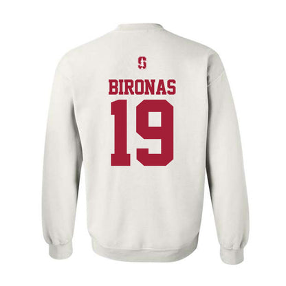 Stanford - NCAA Football : London Bironas - Classic Shersey Crewneck Sweatshirt-1