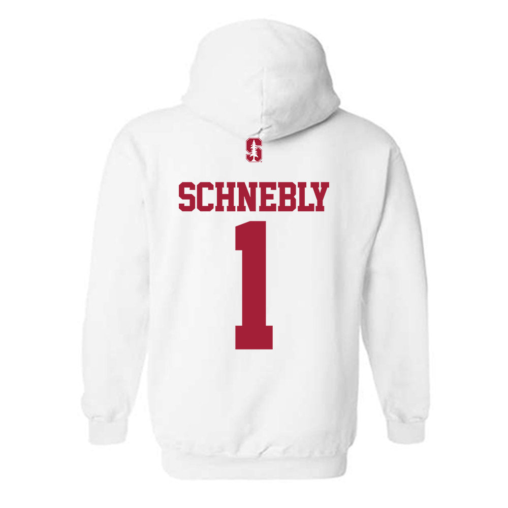 Stanford - NCAA Men's Soccer : Rowan Schnebly - Classic Shersey Hooded Sweatshirt-1