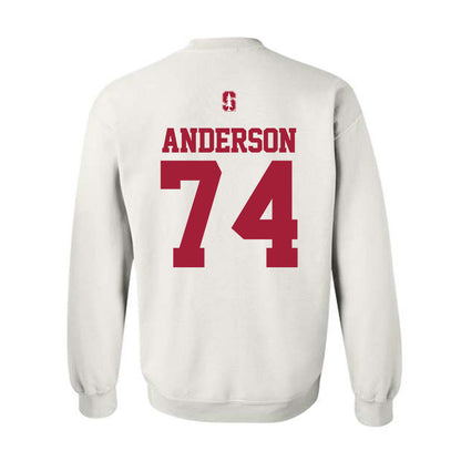 Stanford - NCAA Football : Fisher Anderson - Classic Shersey Crewneck Sweatshirt-1