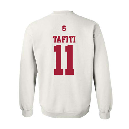 Stanford - NCAA Football : Tevarua Tafiti - Classic Shersey Crewneck Sweatshirt-1