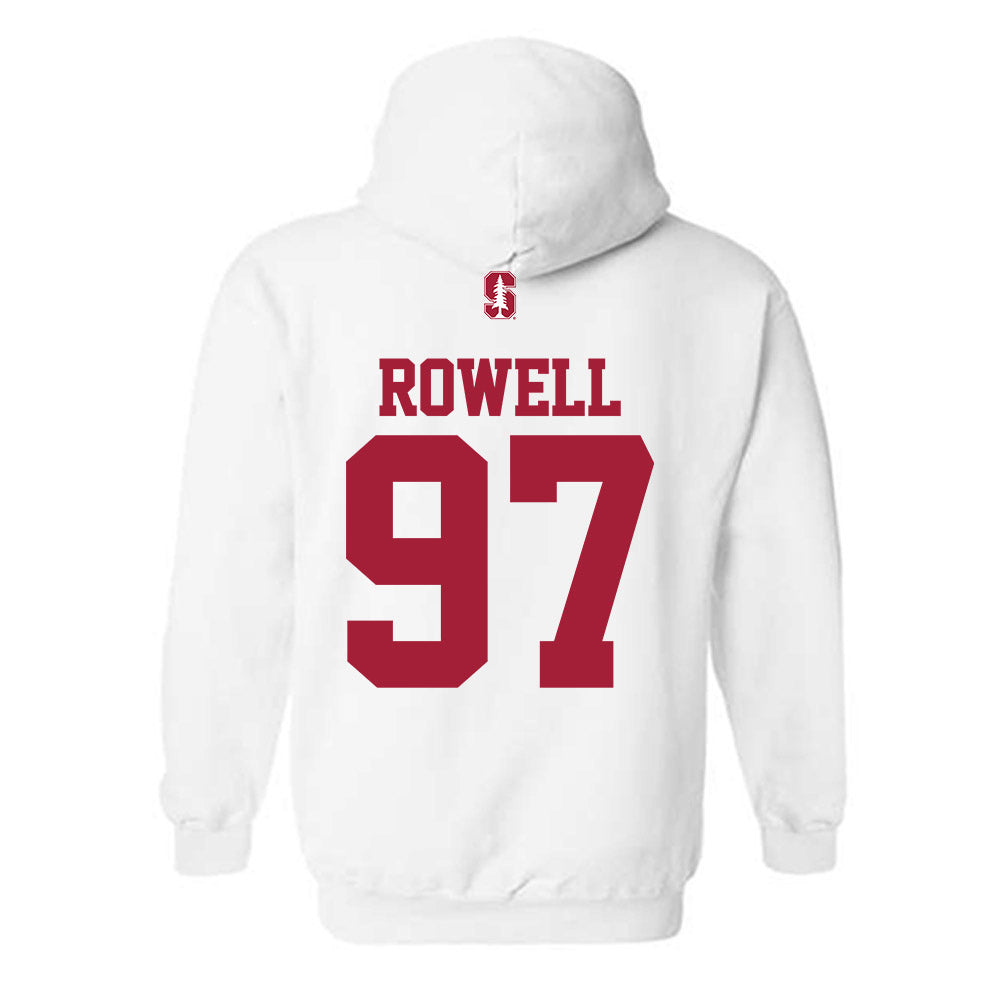 Stanford - NCAA Football : Zach Rowell - Classic Shersey Hooded Sweatshirt-1