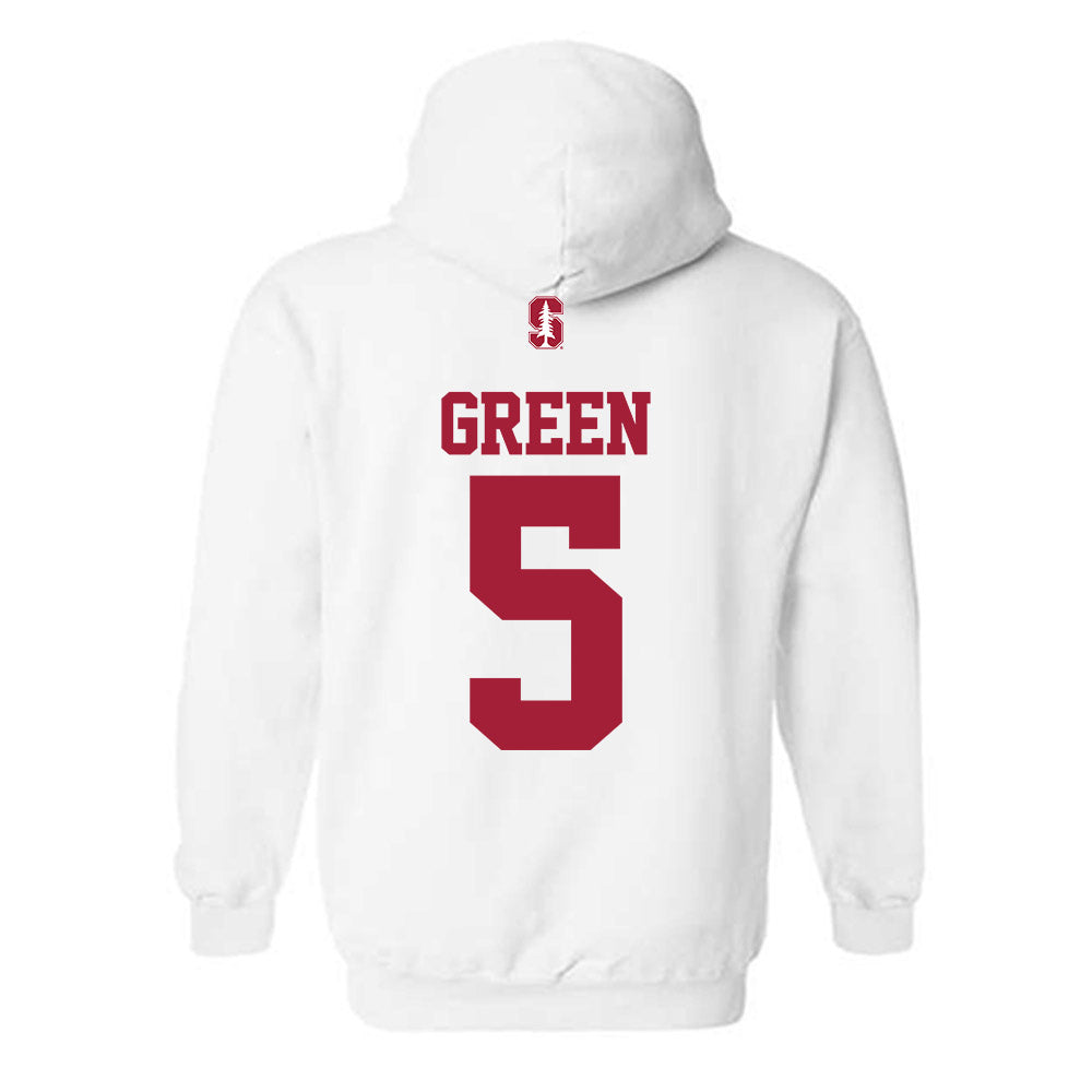 Stanford - NCAA Football : Jay Green - Classic Shersey Hooded Sweatshirt-1