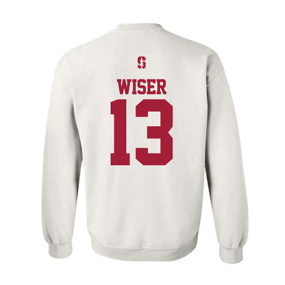 Stanford - NCAA Baseball : David Wiser - Classic Shersey Crewneck Sweatshirt-1