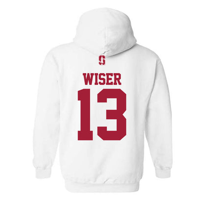 Stanford - NCAA Baseball : David Wiser - Classic Shersey Hooded Sweatshirt-1