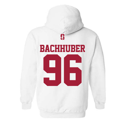 Stanford - NCAA Football : Connor Bachhuber - Classic Shersey Hooded Sweatshirt-1