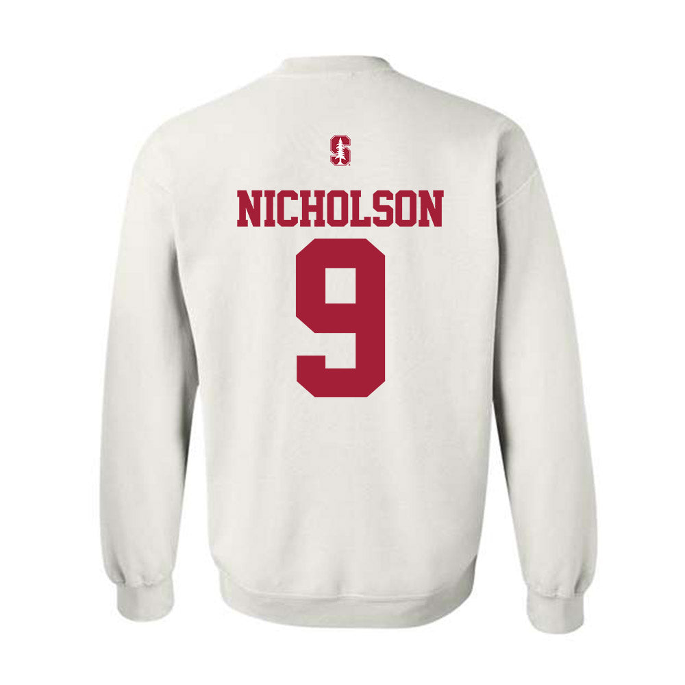 Stanford - NCAA Football : Brandon Nicholson - Classic Shersey Crewneck Sweatshirt-1