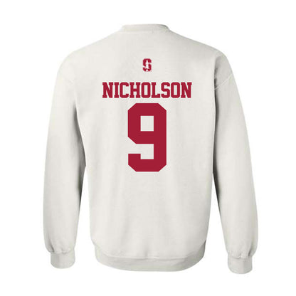 Stanford - NCAA Football : Brandon Nicholson - Classic Shersey Crewneck Sweatshirt-1