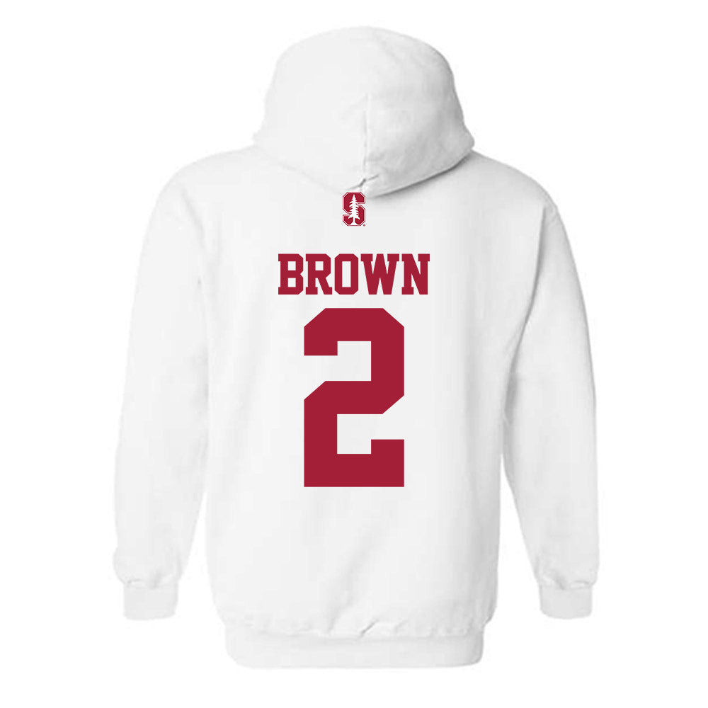 Stanford - NCAA Football : Elijah Brown - Classic Shersey Hooded Sweatshirt-1