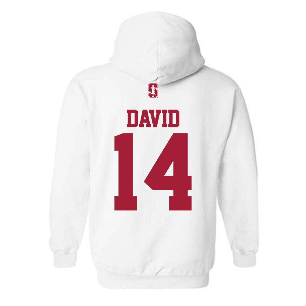 Stanford - NCAA Baseball : Sebastian David - Classic Shersey Hooded Sweatshirt-1