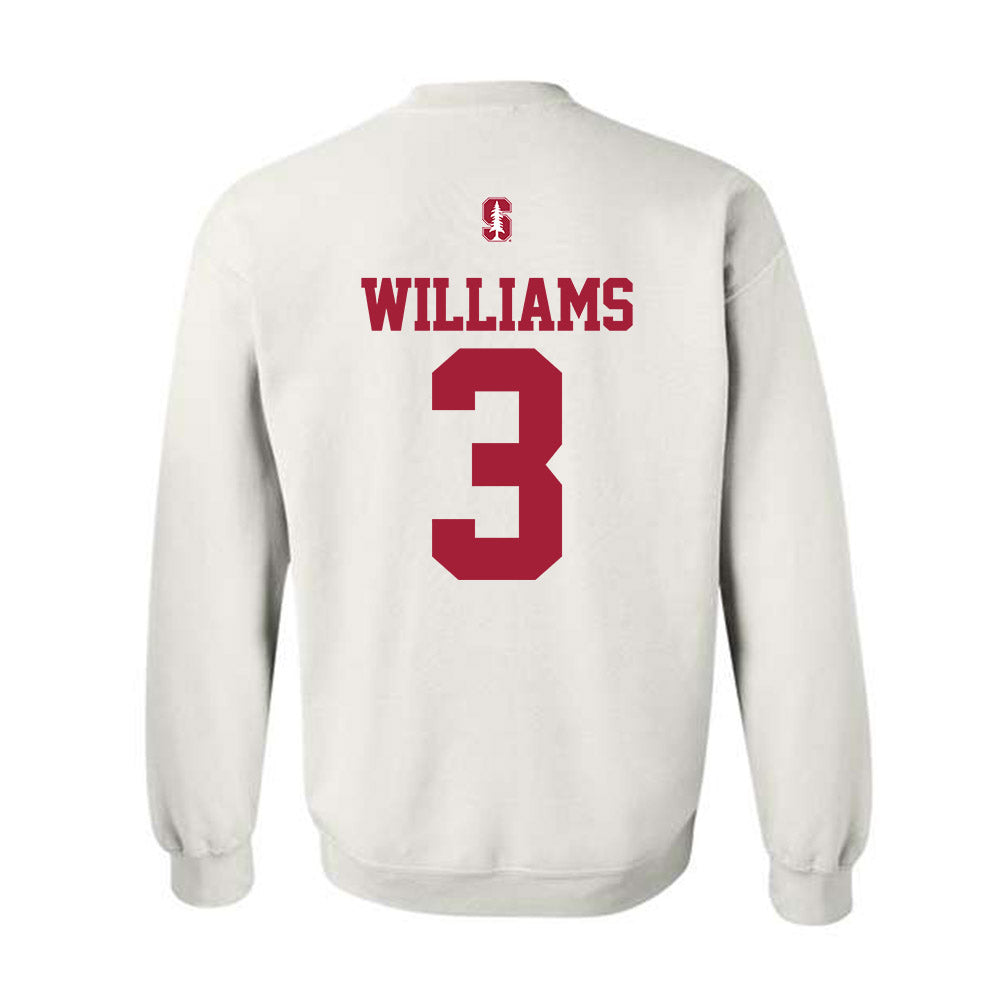 Stanford - NCAA Football : CJ Williams - Classic Shersey Crewneck Sweatshirt-1