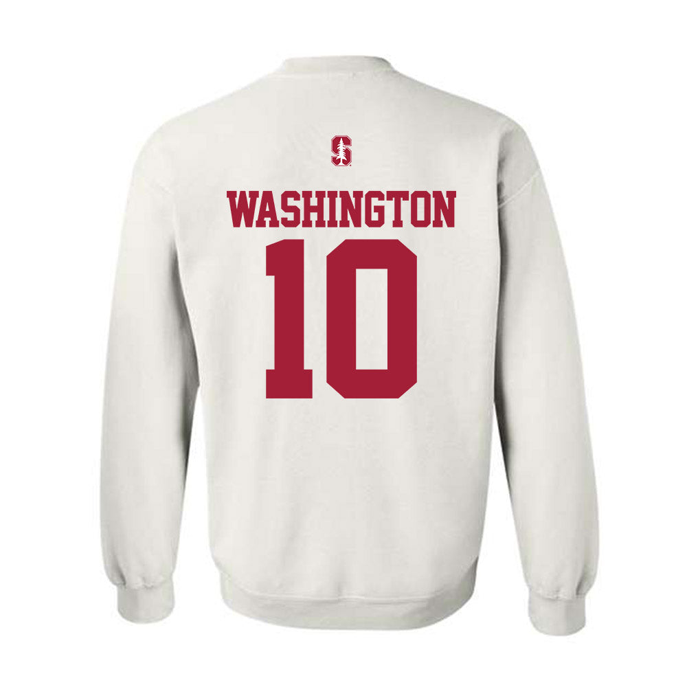 Stanford - NCAA Football : Jordan Washington - Classic Shersey Crewneck Sweatshirt-1