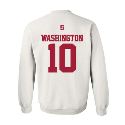 Stanford - NCAA Football : Jordan Washington - Classic Shersey Crewneck Sweatshirt-1