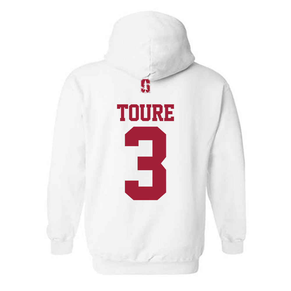 Stanford - NCAA Men's Basketball : Tallis Toure - Classic Shersey Hooded Sweatshirt-1