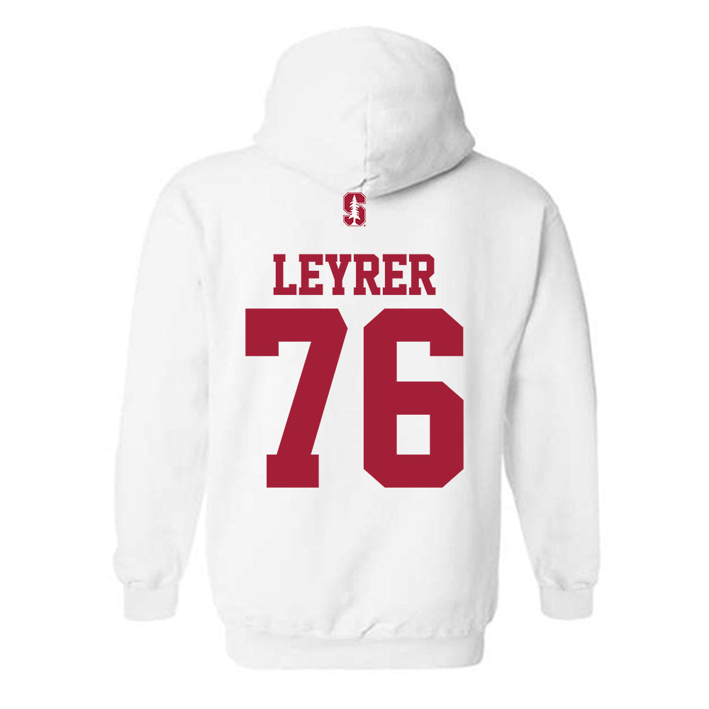 Stanford - NCAA Football : Jack Leyrer - Classic Shersey Hooded Sweatshirt-1