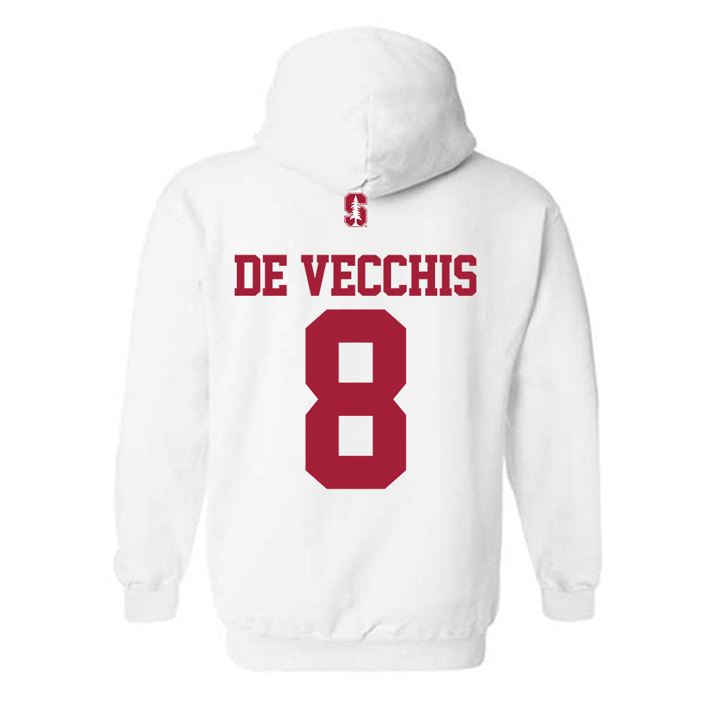 Stanford - NCAA Men's Water Polo : Simone De Vecchis - Classic Shersey Hooded Sweatshirt-1