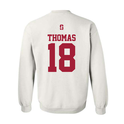 Stanford - NCAA Baseball : Kassius Thomas - Classic Shersey Crewneck Sweatshirt-1