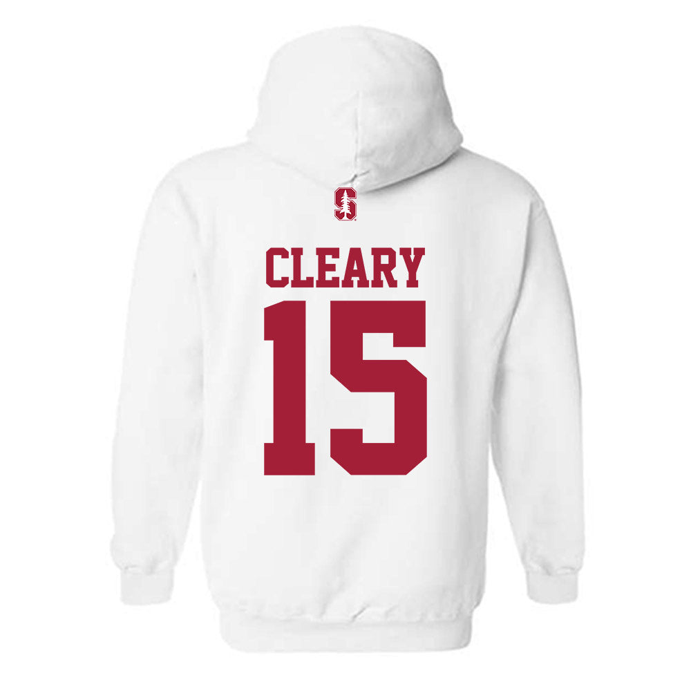 Stanford - NCAA Men's Soccer : Will Cleary - Classic Shersey Hooded Sweatshirt-1