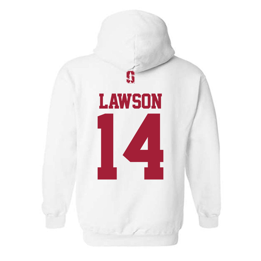 Stanford - NCAA Women's Lacrosse : Amanda Lawson - Classic Shersey Hooded Sweatshirt-1