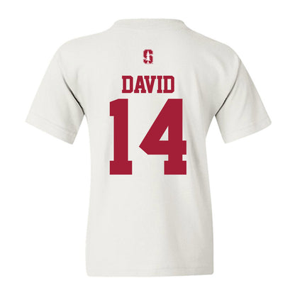 Stanford - NCAA Baseball : Sebastian David - Classic Shersey Youth T-Shirt-1