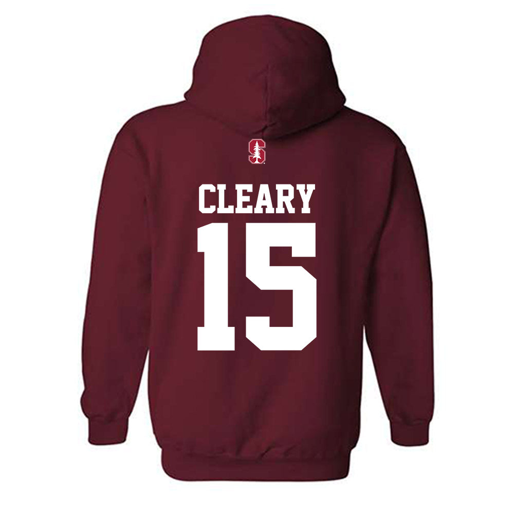 Stanford - NCAA Men's Soccer : William Cleary - Classic Shersey Hooded Sweatshirt-1