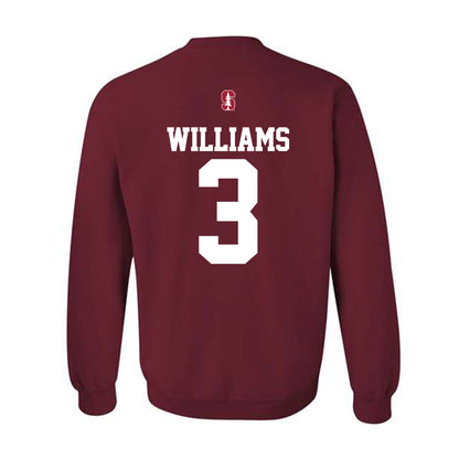 Stanford - NCAA Football : CJ Williams - Classic Shersey Crewneck Sweatshirt-1