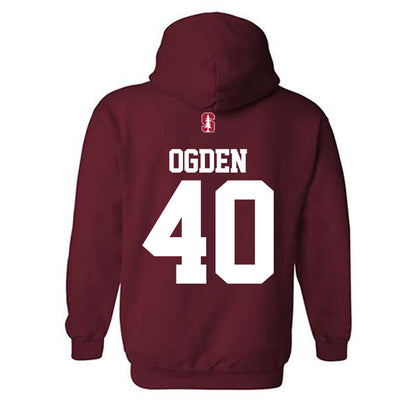 Stanford - NCAA Women's Basketball : Courtney Ogden - Classic Shersey Hooded Sweatshirt-1