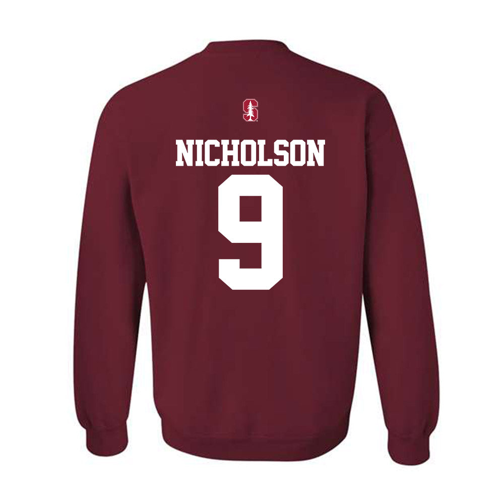 Stanford - NCAA Football : Brandon Nicholson - Classic Shersey Crewneck Sweatshirt-1