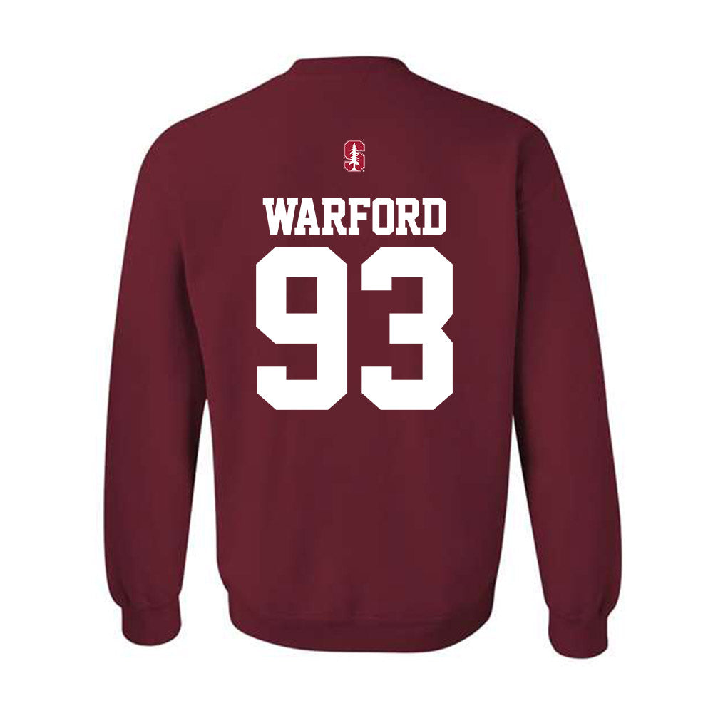 Stanford - NCAA Football : Peyton Warford - Classic Shersey Crewneck Sweatshirt-1
