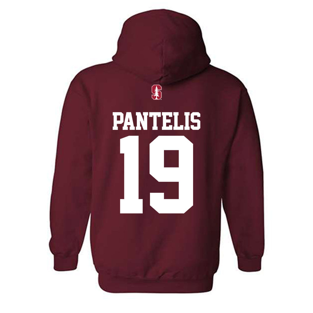 Stanford - NCAA Football : David Pantelis - Classic Shersey Hooded Sweatshirt-1