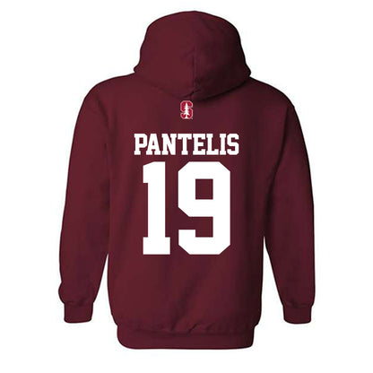 Stanford - NCAA Football : David Pantelis - Classic Shersey Hooded Sweatshirt-1