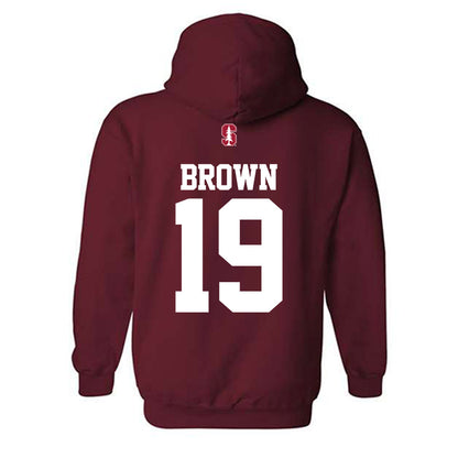 Stanford - NCAA Women's Lacrosse : Emma Brown - Classic Shersey Hooded Sweatshirt-1