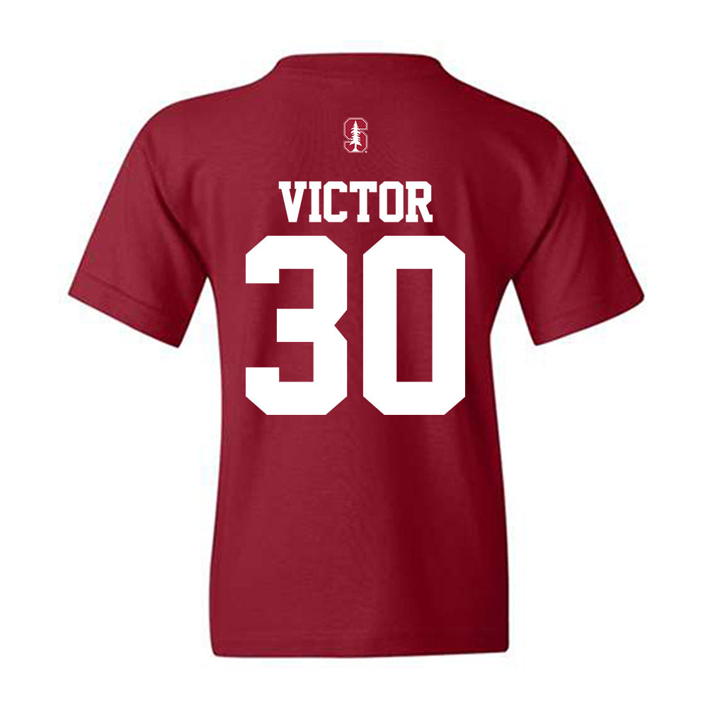 Stanford - NCAA Men's Soccer : Jordan Victor - Classic Shersey Youth T-Shirt-1