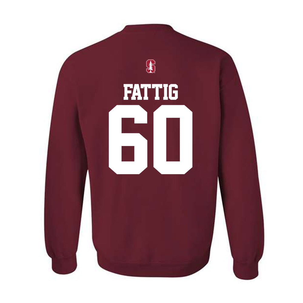 Stanford - NCAA Football : Nicholas Fattig - Classic Shersey Crewneck Sweatshirt-1