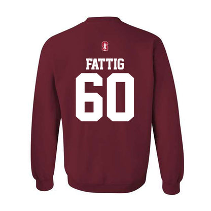 Stanford - NCAA Football : Nicholas Fattig - Classic Shersey Crewneck Sweatshirt-1