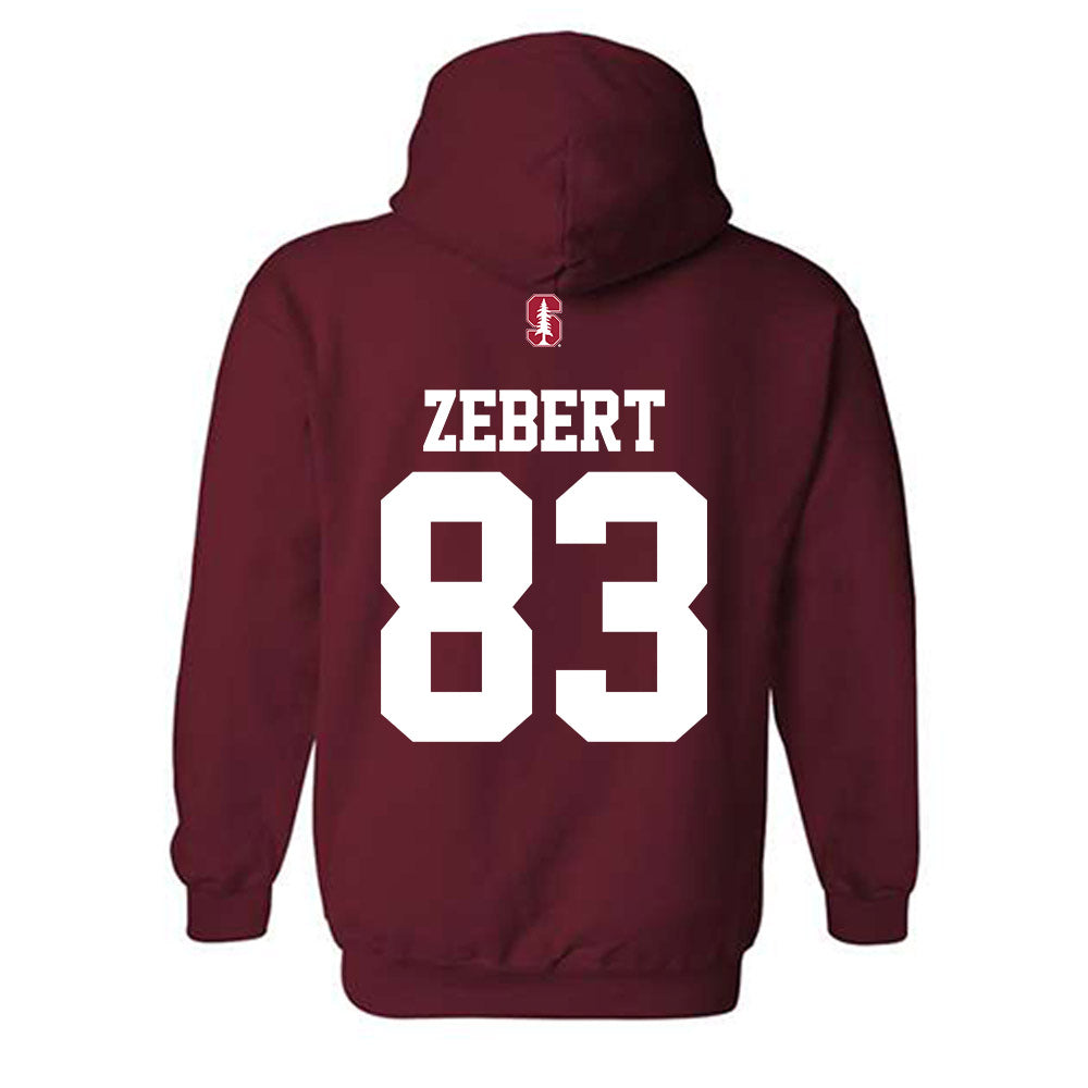 Stanford - NCAA Football : Reiman Zebert - Classic Shersey Hooded Sweatshirt-1