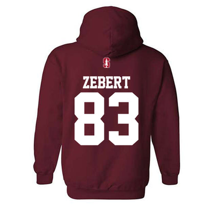 Stanford - NCAA Football : Reiman Zebert - Classic Shersey Hooded Sweatshirt-1