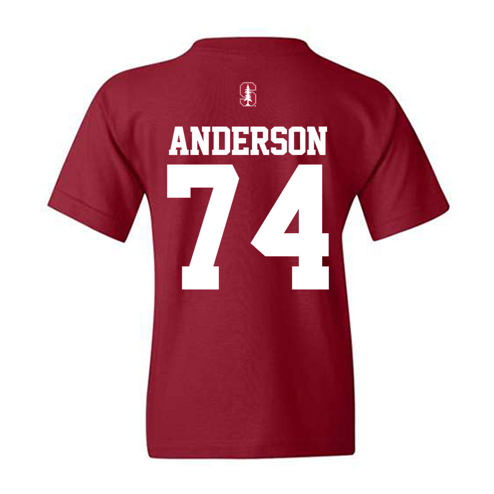 Stanford - NCAA Football : Fisher Anderson - Classic Shersey Youth T-Shirt-1