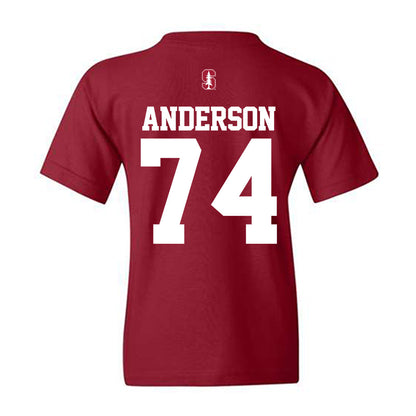 Stanford - NCAA Football : Fisher Anderson - Classic Shersey Youth T-Shirt-1