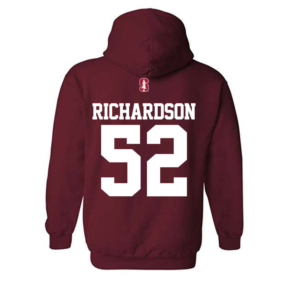 Stanford - NCAA Football : Maxwell Richardson - Classic Shersey Hooded Sweatshirt-1