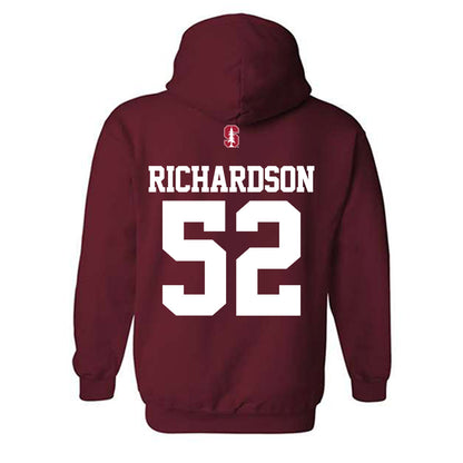 Stanford - NCAA Football : Maxwell Richardson - Classic Shersey Hooded Sweatshirt-1