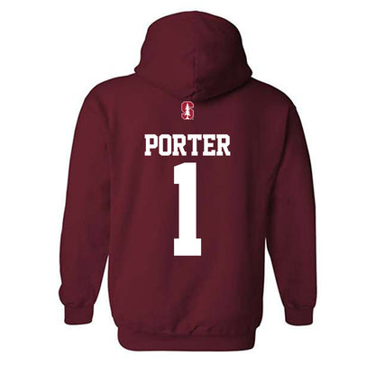 Stanford - NCAA Men's Volleyball : Evan Porter - Classic Shersey Hooded Sweatshirt-1