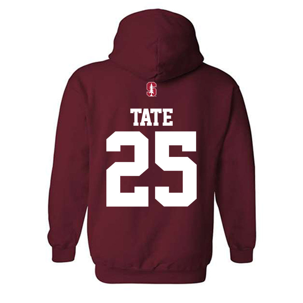 Stanford - NCAA Football : Bo Tate - Classic Shersey Hooded Sweatshirt-1