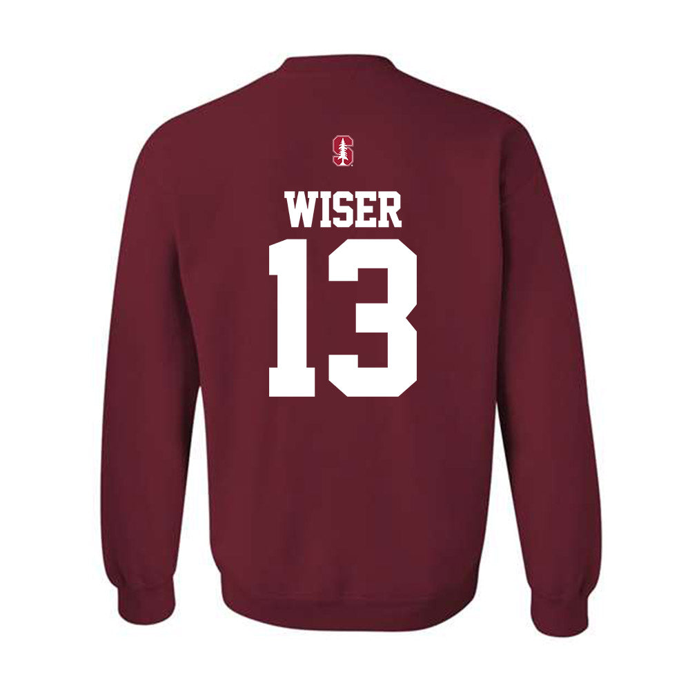 Stanford - NCAA Baseball : David Wiser - Classic Shersey Crewneck Sweatshirt-1