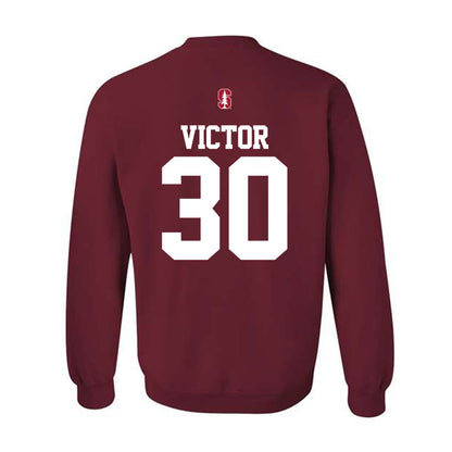 Stanford - NCAA Men's Soccer : Jordan Victor - Classic Shersey Crewneck Sweatshirt-1