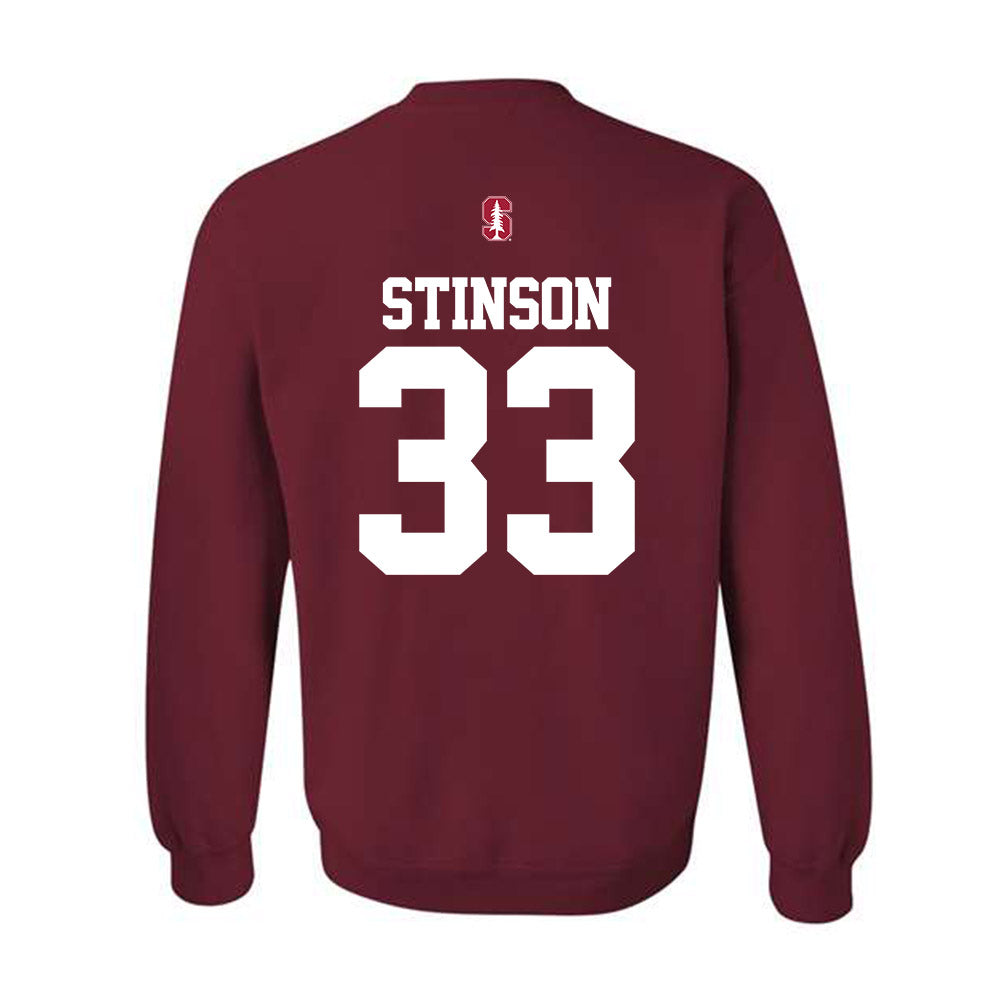 Stanford - NCAA Men's Basketball : Evan Stinson - Classic Shersey Crewneck Sweatshirt-1