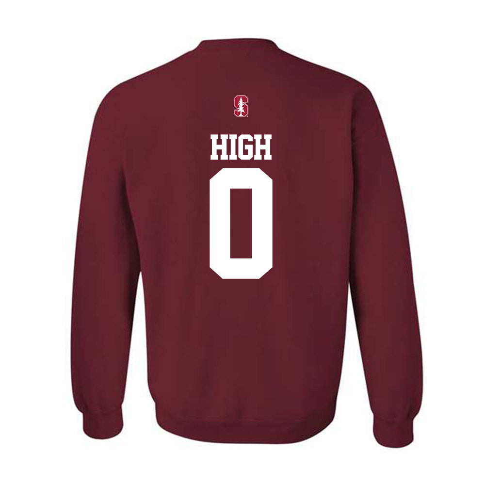 Stanford - NCAA Football : Caden High - Classic Shersey Crewneck Sweatshirt-1