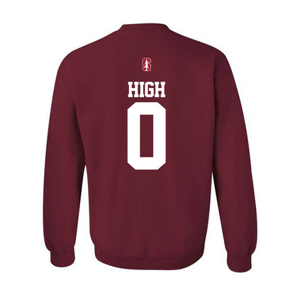 Stanford - NCAA Football : Caden High - Classic Shersey Crewneck Sweatshirt-1