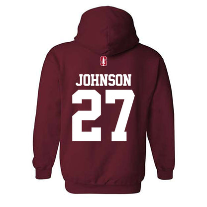 Stanford - NCAA Women's Lacrosse : Ellie Johnson - Classic Shersey Hooded Sweatshirt-1