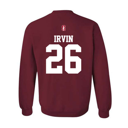 Stanford - NCAA Football : Sedrick Irvin - Classic Shersey Crewneck Sweatshirt-1