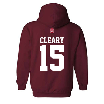Stanford - NCAA Men's Soccer : Will Cleary - Classic Shersey Hooded Sweatshirt-1